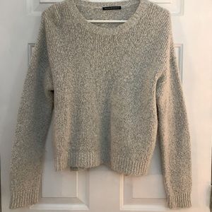 Brandy Melville gray knit sweater - OS/small